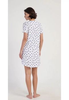 Camasa pentru alaptat, 70% bumbac, gri cu inimioare
