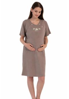 Camasa pentru alaptat, bumbac, Little dreamer, bej