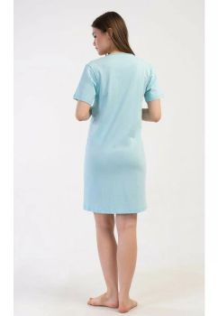Camasa pentru alaptat, bumbac, Little princess, albastru