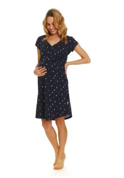Camasa pentru alaptat, Cute hearts, bleumarin