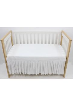Cearceaf cu fusta pentru patut, bumbac, Prichindel, diverse culori