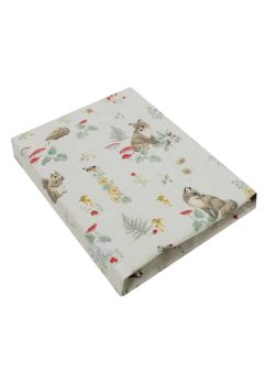 Cearceaf Prichindel, bumbac, Little fox, ivory, 120x60 cm