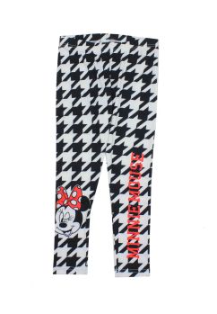 Colanti, poliester, Minnie Mouse, alb cu negru