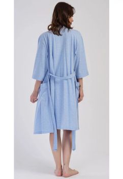 Compleu pentru alaptat, 70% bumbac, Alesia, albastru