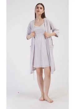 Compleu pentru alaptat, 70% bumbac, Alesia, crem