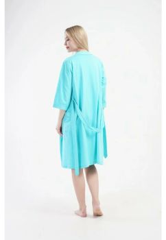 Compleu pentru alaptat, bumbac, Little birds, turcoaz