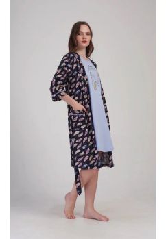 Compleu pentru femei, Keep dreaming blue, bumbac, multicolor