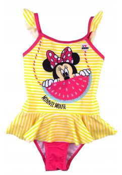 Costum de baie intreg, 88% poliester, I love Minnie, multicolor
