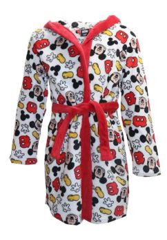 Halat de baie, poliester, Mickey Mouse, multicolor