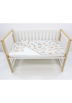 Lenjerie 3 piese, bumbac, Monkey, multicolor, 120x60 cm