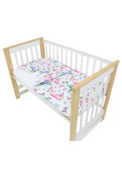 Lenjerie 5 piese, bumbac, Butterfly, multicolor, 120x60 cm