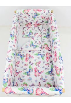 Lenjerie 7 piese, Prichindel, Butterfly 120x60cm, multicolor