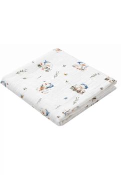 Muselina, Ratusca Betty, bumbac, 80 x 67 cm, multicolor