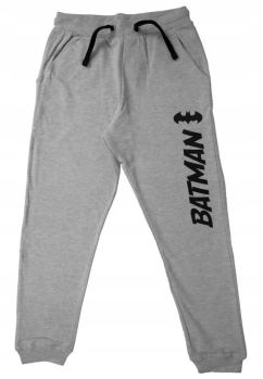 Pantaloni de trening, baieti, 95% bumbac, Batman, gri deschis