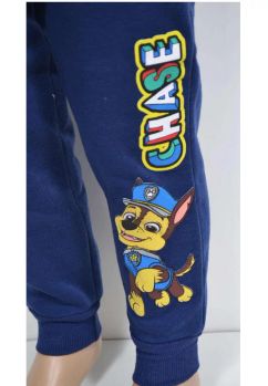 Pantaloni de trening, baieti, poliester, Chase, bleumarin