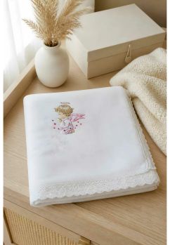 Paturica alba botez, ingeras roz