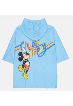 Pelerina de ploaie, PVC, cu imprimeu, Choose Happy Mickey, albastru