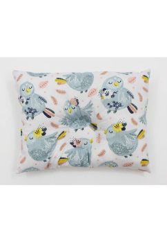 Perna bebe, impotriva plagiocefaliei, Pui bufnita, multicolor, 35x25 cm
