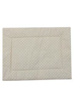 Perna slim, bumbac, crem cu buline albe, 37 x 28 cm