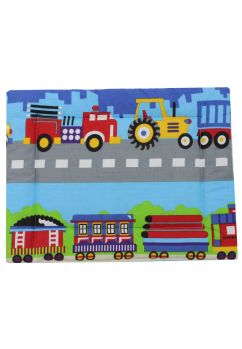 Perna slim, bumbac, masinute, crem, 37 x 28 cm