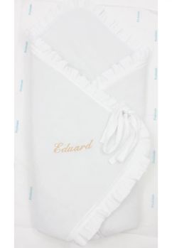 Port bebe multifunctional, Premium, muselina, alb, 80 x 75 cm