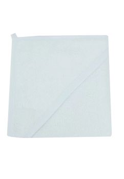 Prosop cu gluga pentru brodat, bumbac, alb, 75 x 80 cm
