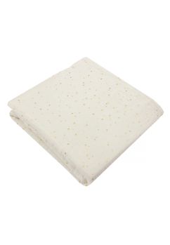 Prosopel de maini, metalic dots, muselina, ivory, 37x30 cm