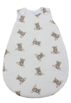 Sac de dormit, cu umplutura, muselina Martinel, alb