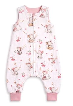Sac de dormit, cu umplutura, muselina, Soricelul Riki, cu picioare
