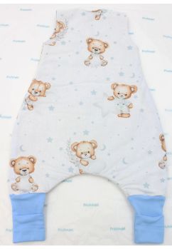 Sac de dormit, cu umplutura, Ursulet cu steluta, cu picioare