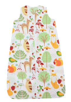 Sac de dormit, fara umplutura, un strat bumbac, Forest, multicolor