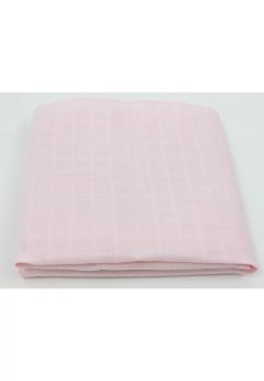 Scutec muselina bumbac, roz,  75x70 cm