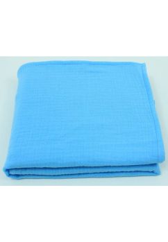 Scutec muselina bumbac, turcoaz, 75x70 cm