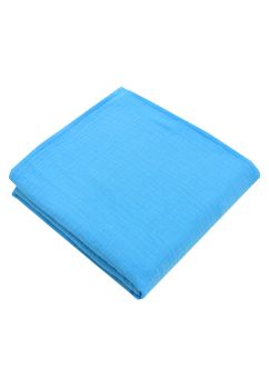 Scutec muselina bumbac, turcoaz, 75x70 cm
