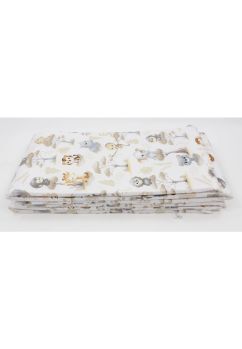 Set 2 aparatori, bumbac, Monkey, multicolor, 120x60 cm