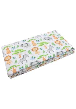 Set 2 aparatori, bumbac, Zebra si elefant, 120x60 cm, multicolor