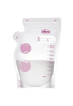 Set 30 de pungi, Chicco, pentru lapte, 250ml