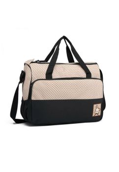 Set 5 genti, pentru mamici, crem cu negru