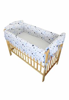 Set aparatoare patut, Maxi, 2 fete, stelutele albastre, 120 x 60 cm