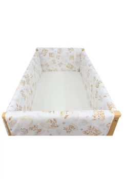 Set aparatori patut, Maxi, bumbac, Caprioara Bambi si prietenii, 120x60cm, alb