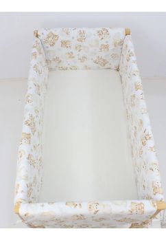 Set aparatori patut, Maxi, bumbac, Caprioara Bambi si prietenii, 120x60cm, alb
