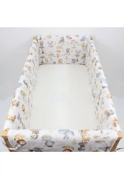 Set aparatori patut, Maxi, bumbac, Monkey, multicolor, 120x60 cm