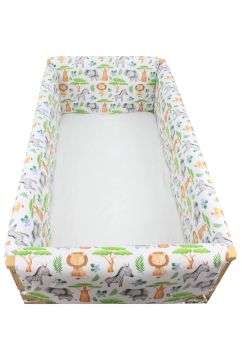 Set aparatori patut, Maxi, Prichindel, Zebra si elefant, multicolor, 120x60cm