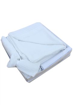 Trusou muselina, alb, varianta sezon rece, 7 piese