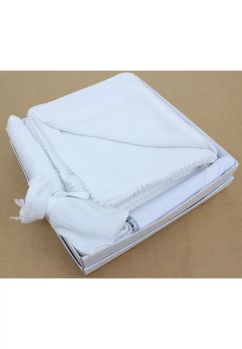 Trusou muselina, alb, varianta sezon rece, 7 piese