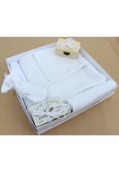 Trusou muselina, alb, varianta sezon rece, 9 piese