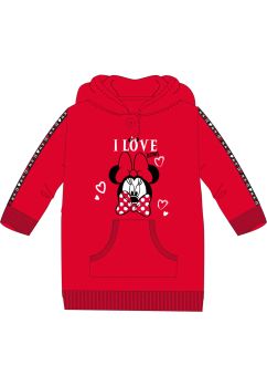 Tunica groasa bebe, 60% bumbac, I love bows, rosu