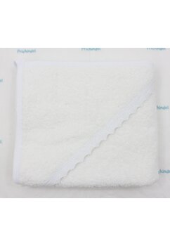 Prosop cu gluga, Delia, bumbac, alb, 80 x 90 cm