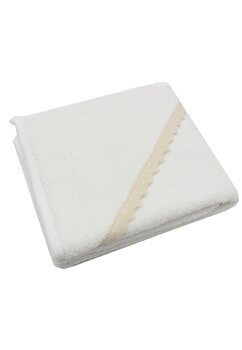 Prosop cu gluga, Olivia, bumbac, crem, 80 x 90 cm