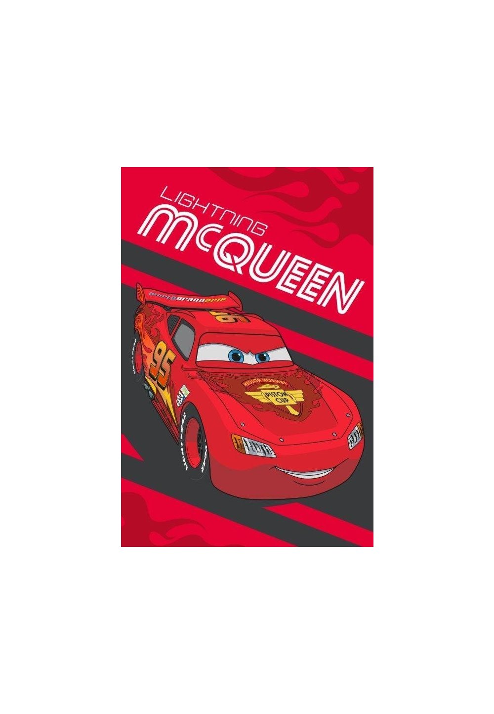 Prosop de maini, Lightning McQueen, rosu, 40x60cm